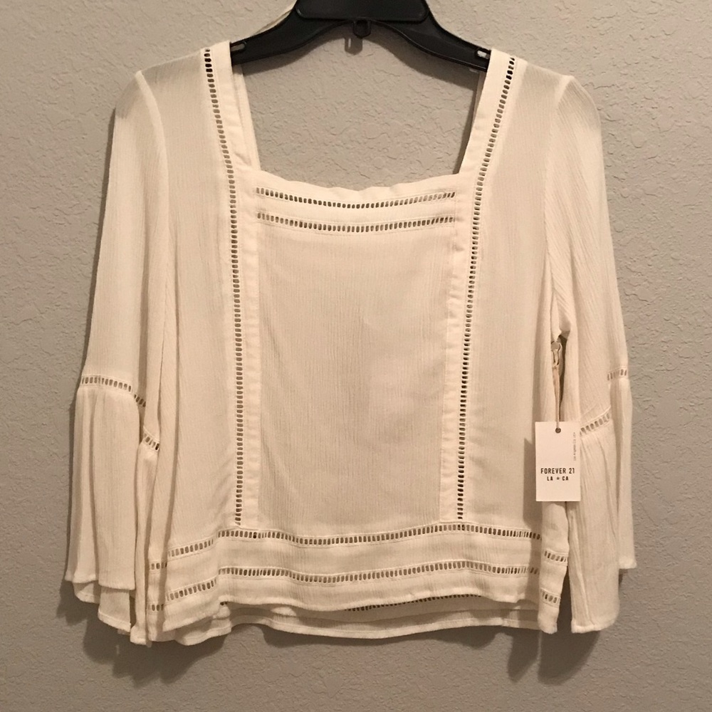 Embroidered Peasant Top